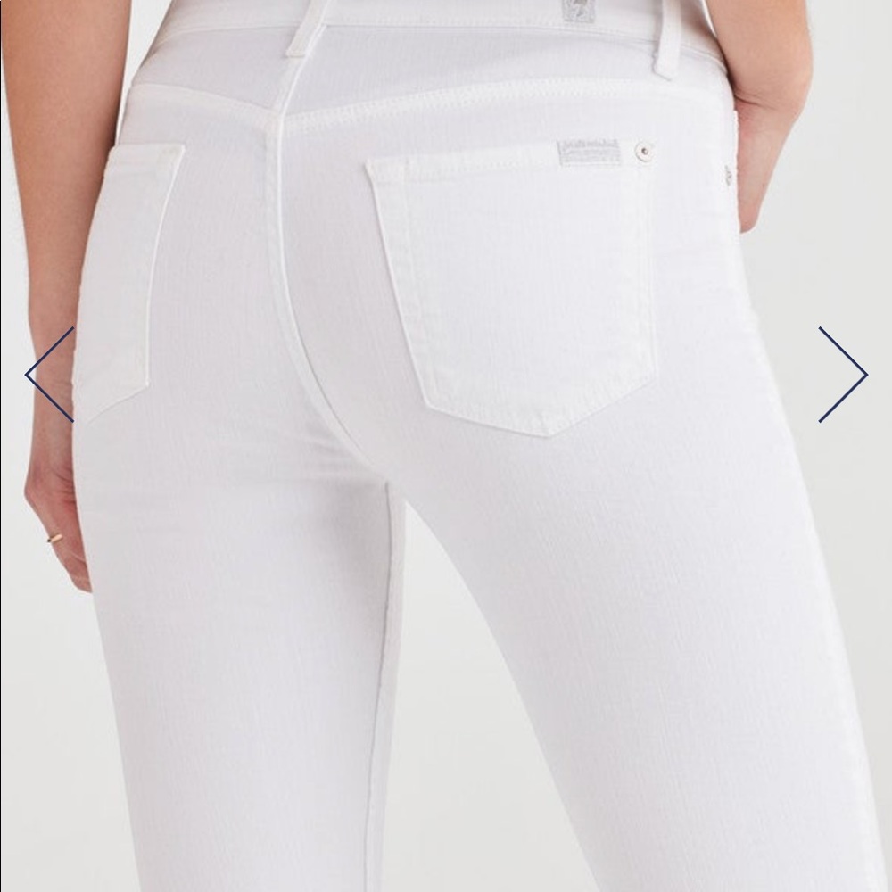 NWT 7 for All Mankind Ankle Skinny - White, Sz 30 - Picture 4 of 6